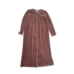 Analogie By Lil Legs Girls Dress Robe   Maxi Size 7 Pink Velour